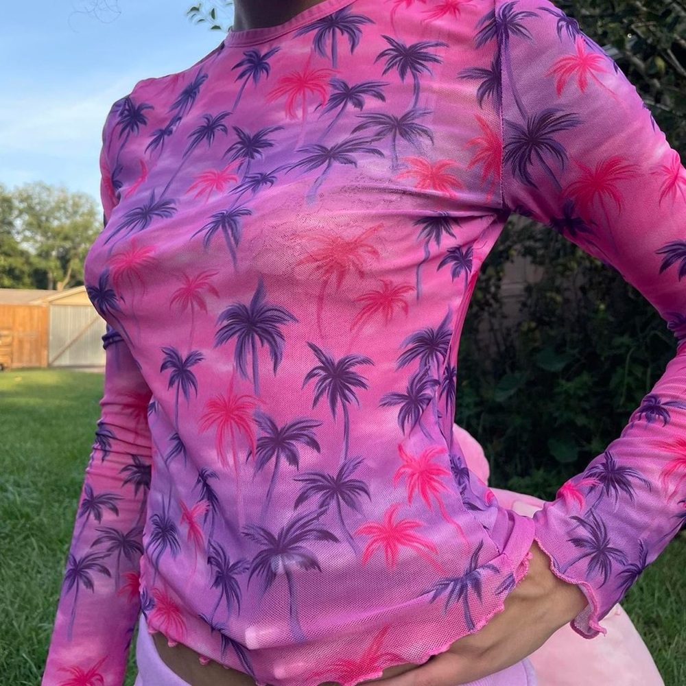 Dolls Kill Delia’s Palm Mesh Top